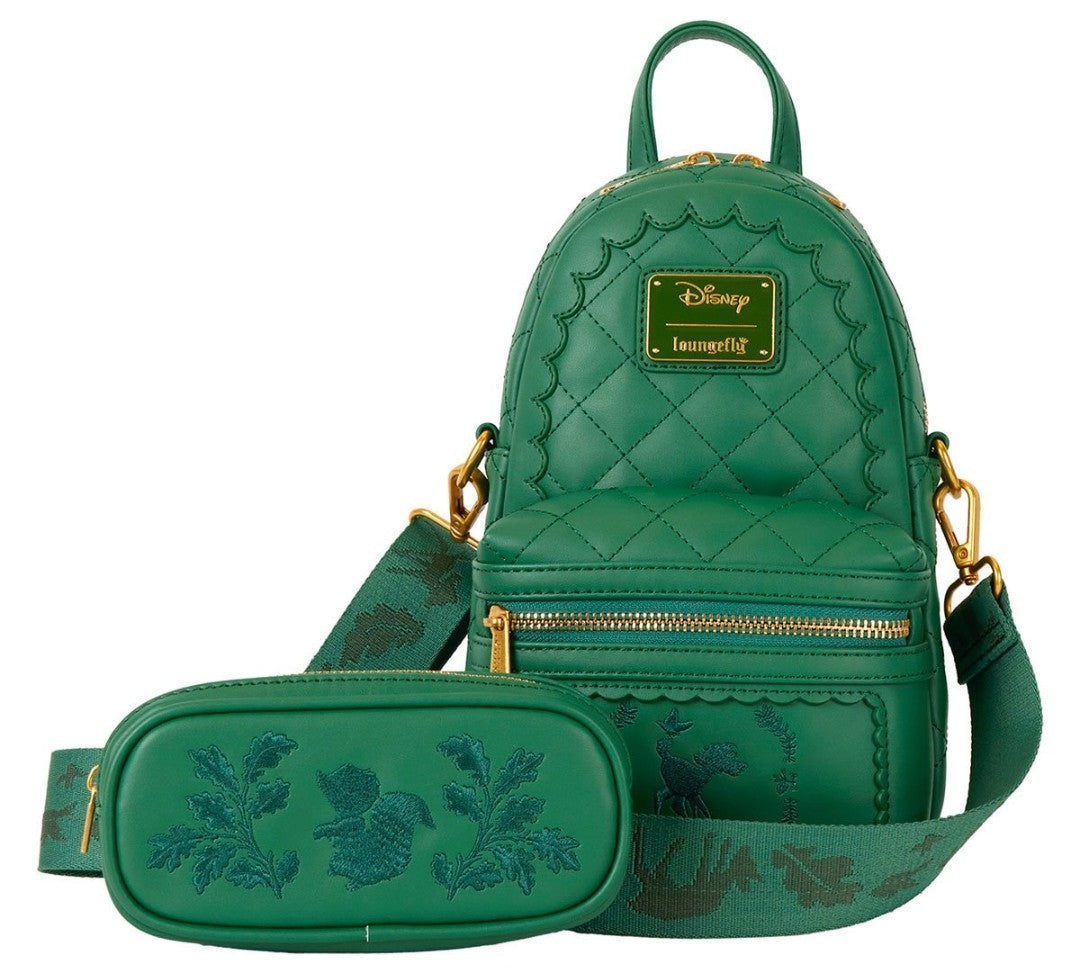 Loungefly Disney Bambi and Thumper Convertible Sling Bag/Crossbody Bag/Backpack