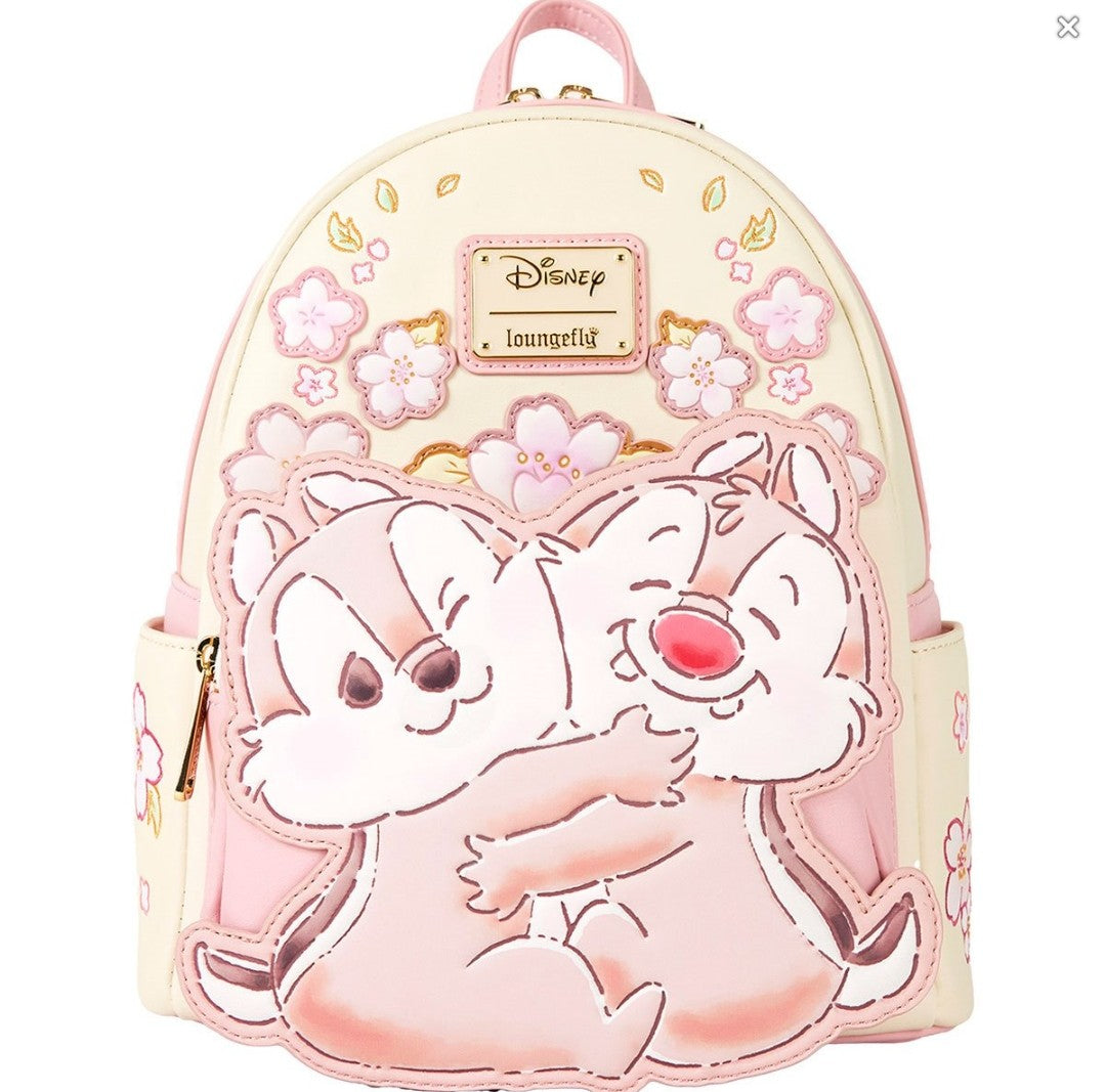 Loungefly Disney Chibi Chip and Dale Cherry Blossoms Backpack