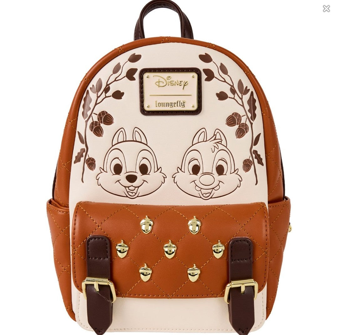 Loungefly Disney Chip and Dale Quilted Backpack