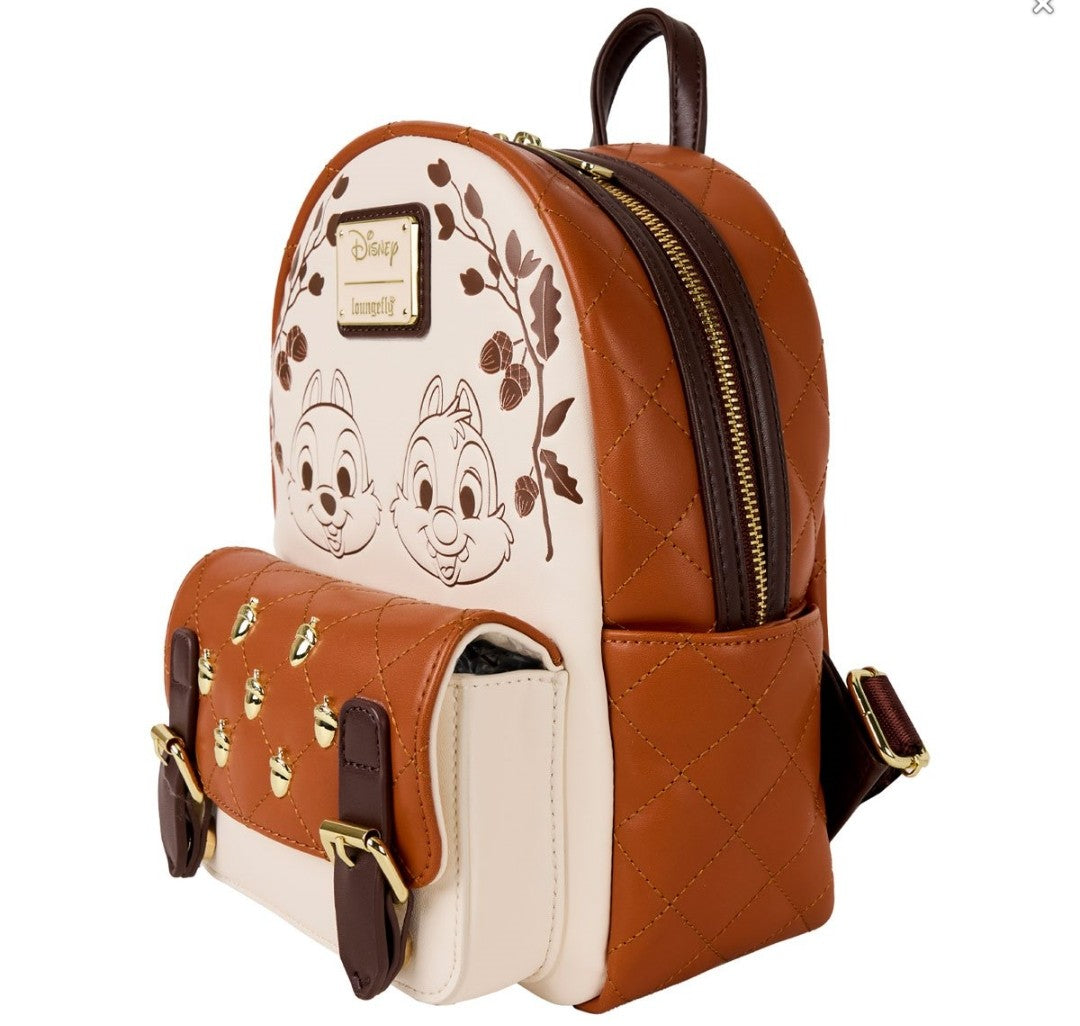Loungefly Disney Chip and Dale Quilted Backpack