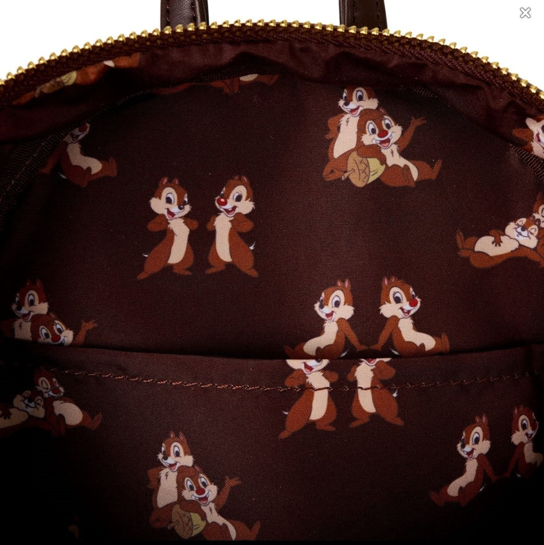 Loungefly Disney Chip and Dale Quilted Backpack