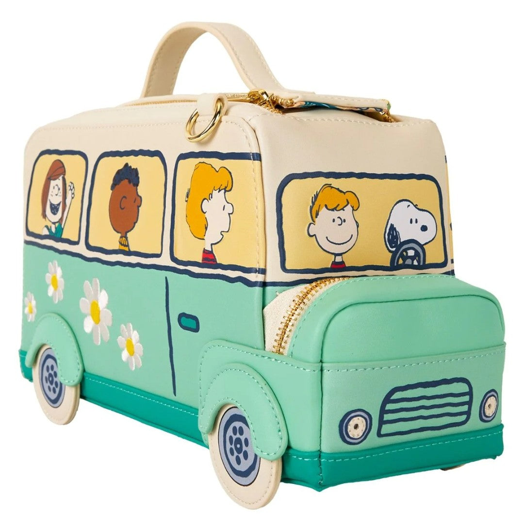 Loungefly Peanuts Snoopy and the Gang Road Trip Bus Crossbody Bag