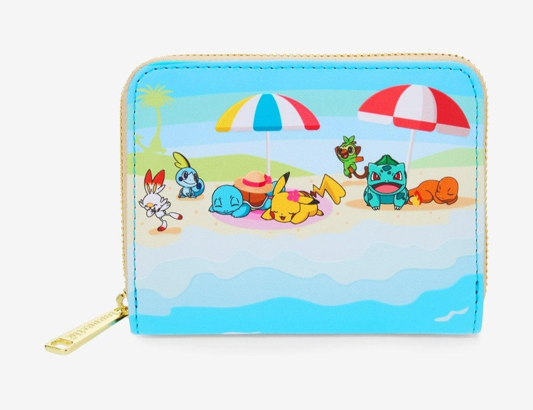 Loungefly Pokemon Pikachu and Friends Enjoy a Day at the Beach Wallet