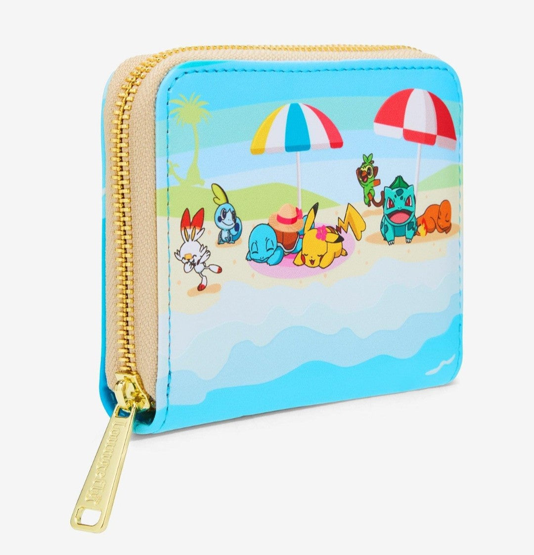 Loungefly Pokemon Pikachu and Friends Enjoy a Day at the Beach Wallet