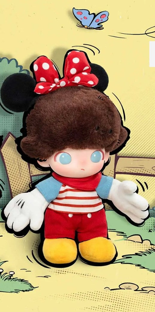 Pop Mart Disney Minnie Mouse Dimoo World Vinyl Plush Keychain/Bag Clip