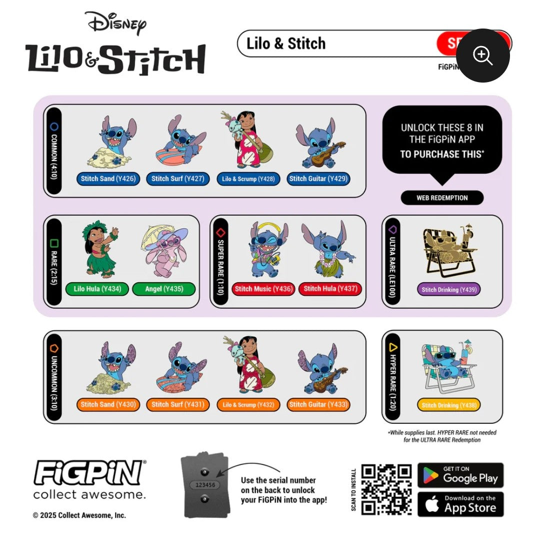 Disney Lilo and Stitch Mystery Pins