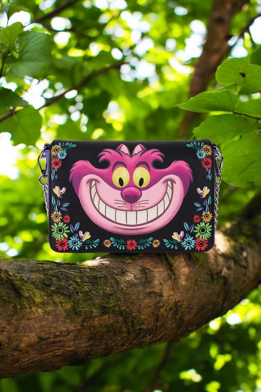 Loungefly Disney Alice in Wonderland Cheshire Cat Crossbody Bag