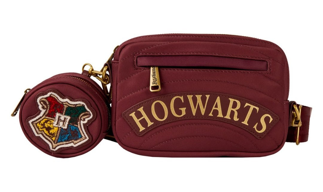 Loungefly Harry Potter Hogwarts Gryffindor Sling Bag/Belt Bag with Coin Purse