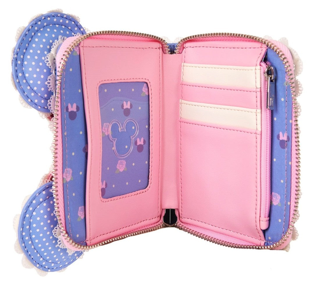 Loungefly Disney Minnie Mouse Floral and Lace Ear Wallet