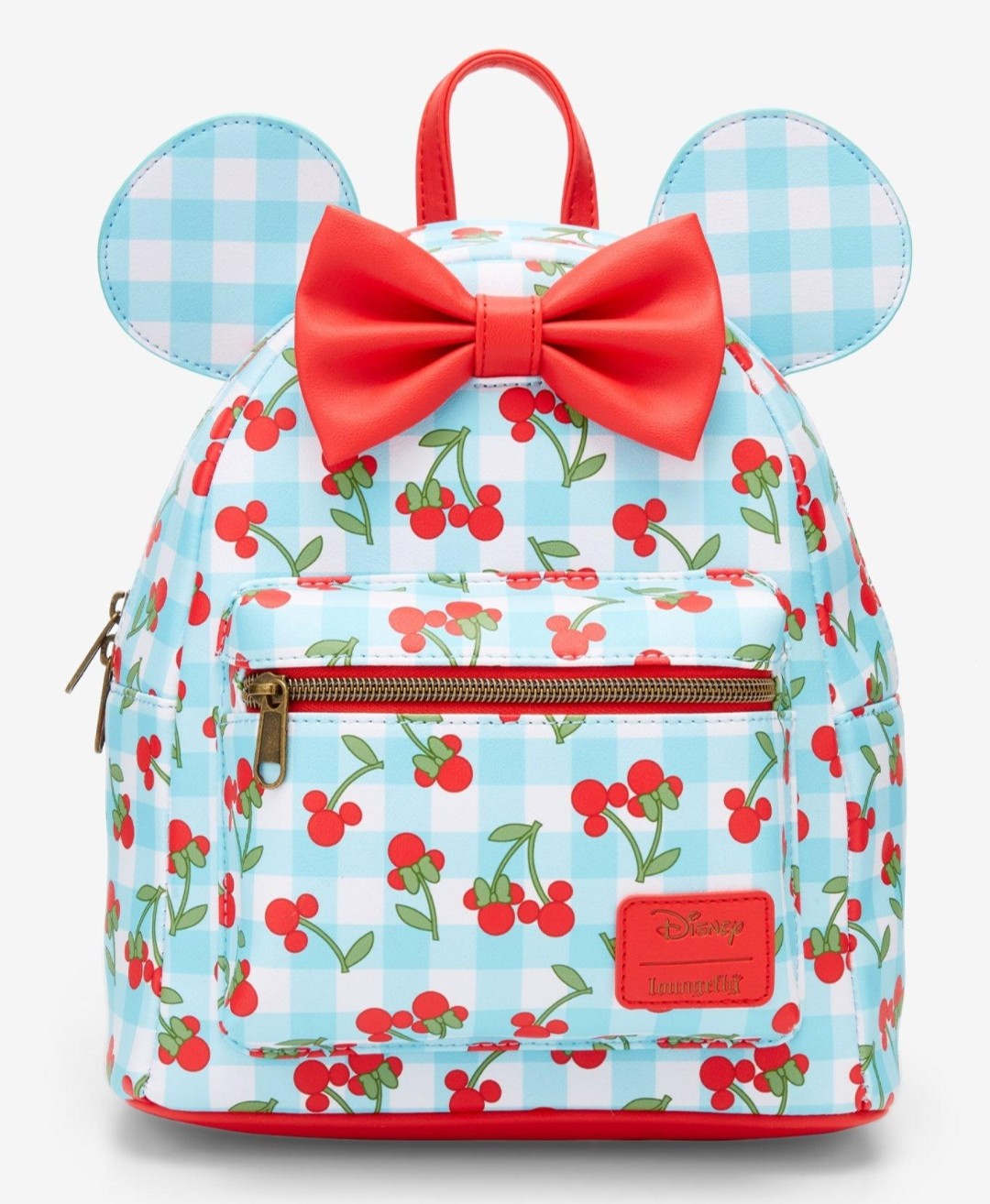 Loungefly Disney Minnie Mouse Gingham with Cherries Backpack
