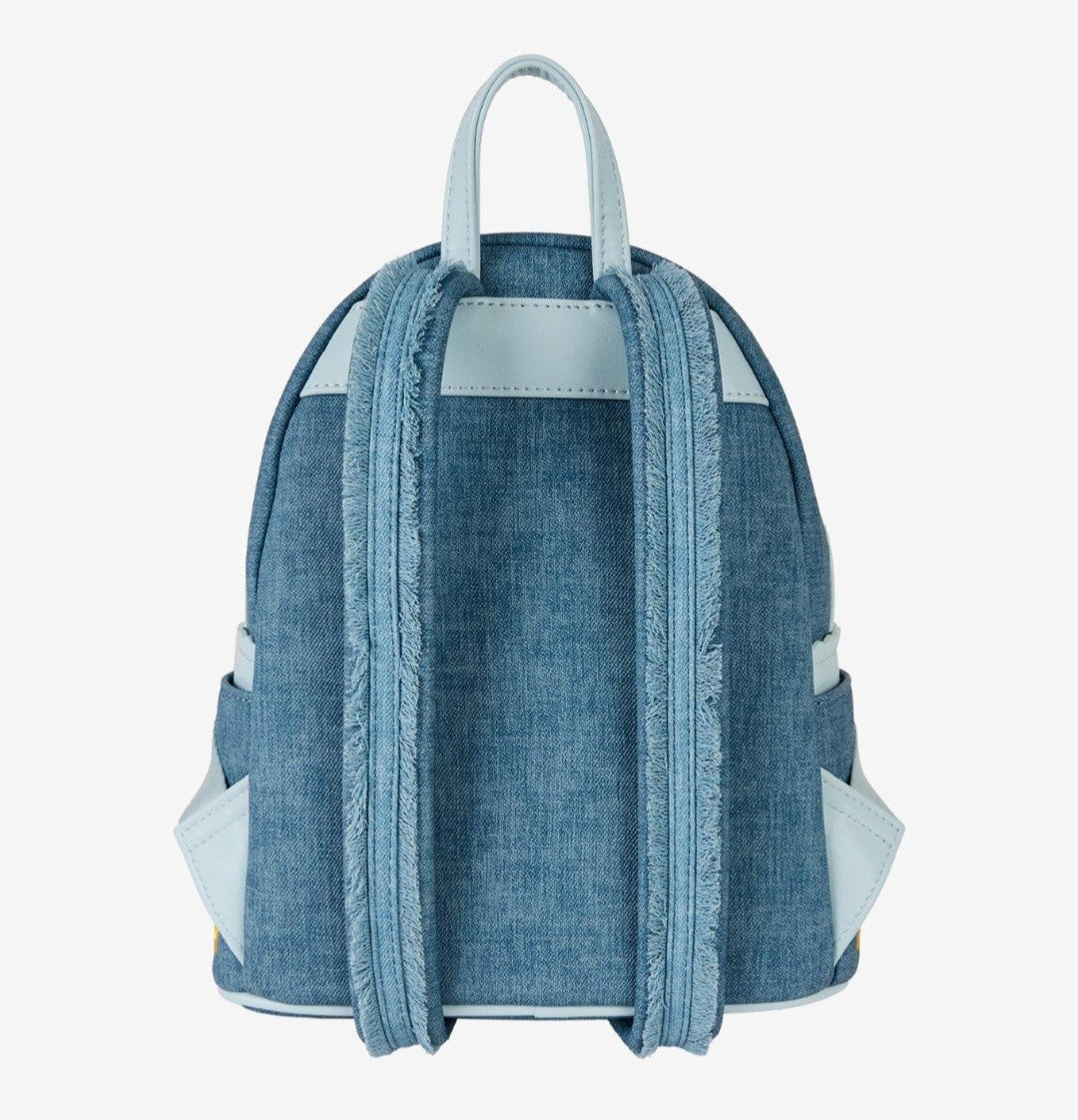 Loungefly Disney Dogs and Cats Floral Denim Backpack