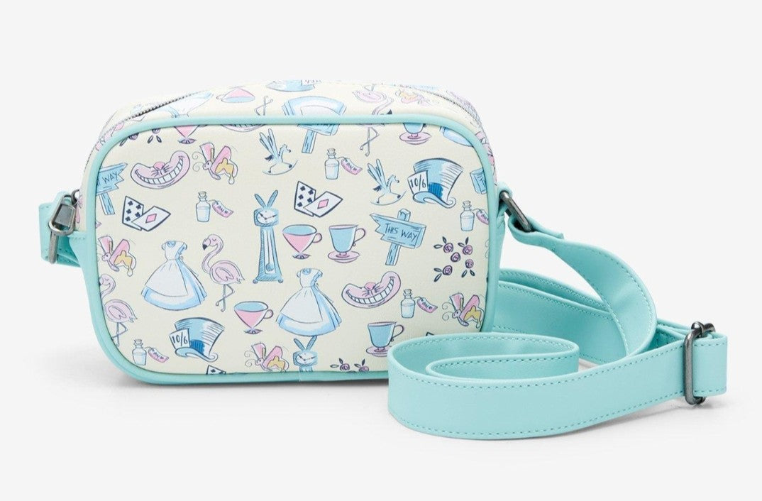 Loungefly Disney Alice in Wonderland Movie Symbols Crossbody Bag