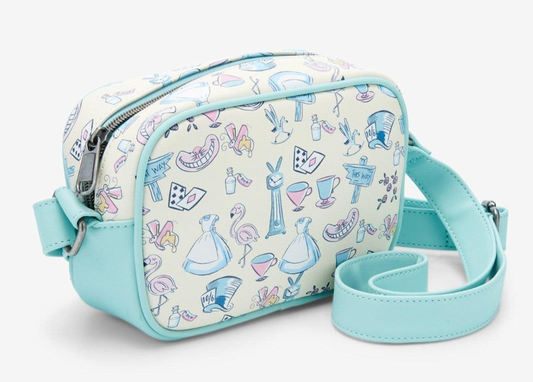 Loungefly Disney Alice in Wonderland Movie Symbols Crossbody Bag