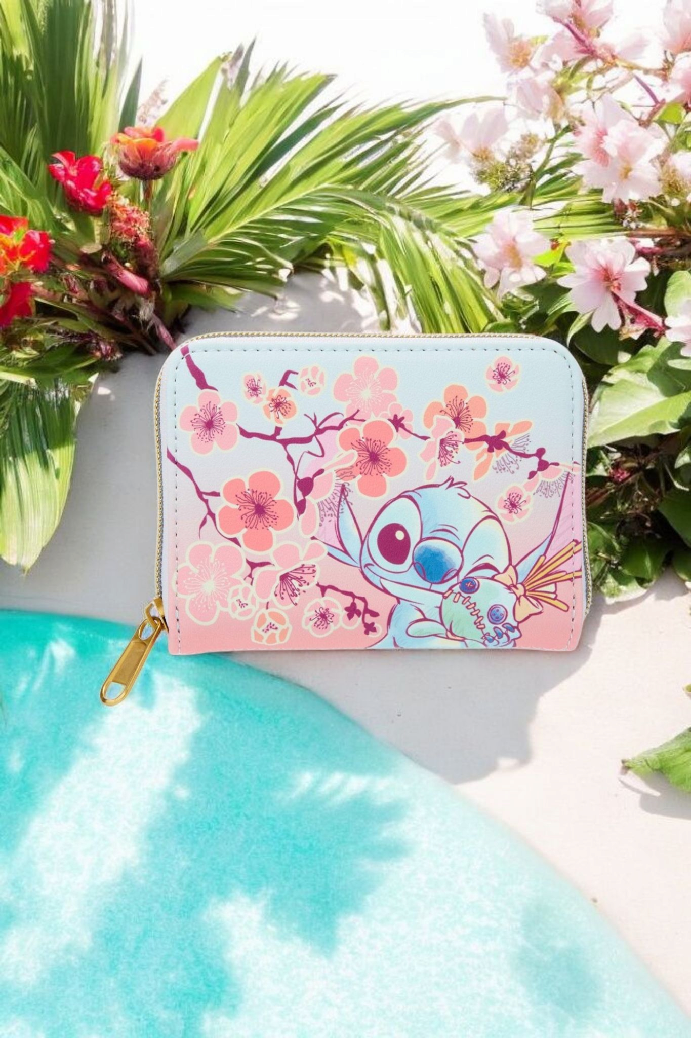 Loungefly Disney Stitch and Scrump Cherry Blossom Wallet