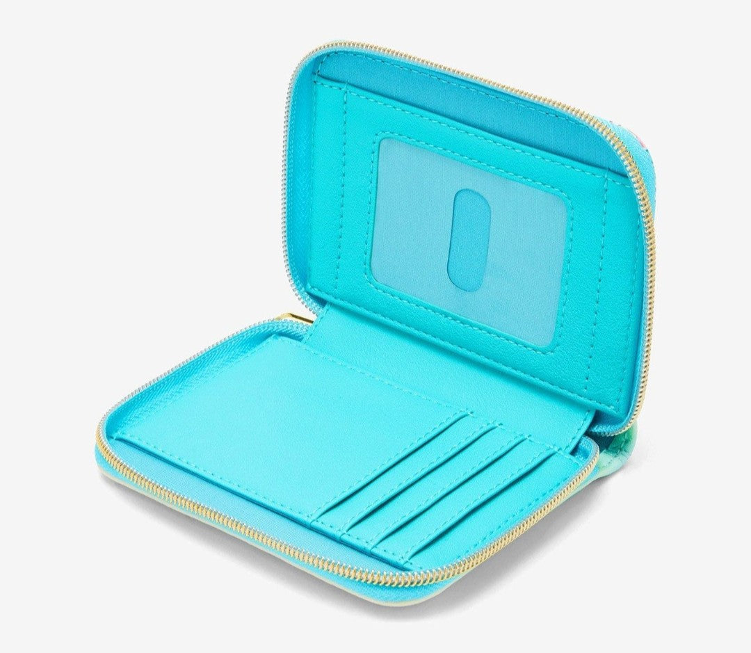 Loungefly Disney Stitch, Scrump with Ducklings Tropical Floral Wallet