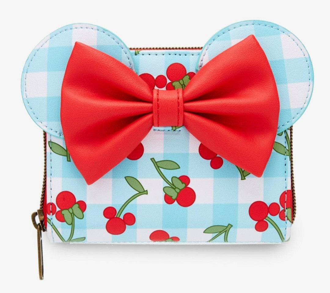 Loungefly Disney Minnie Mouse Gingham and Cherries Wallet