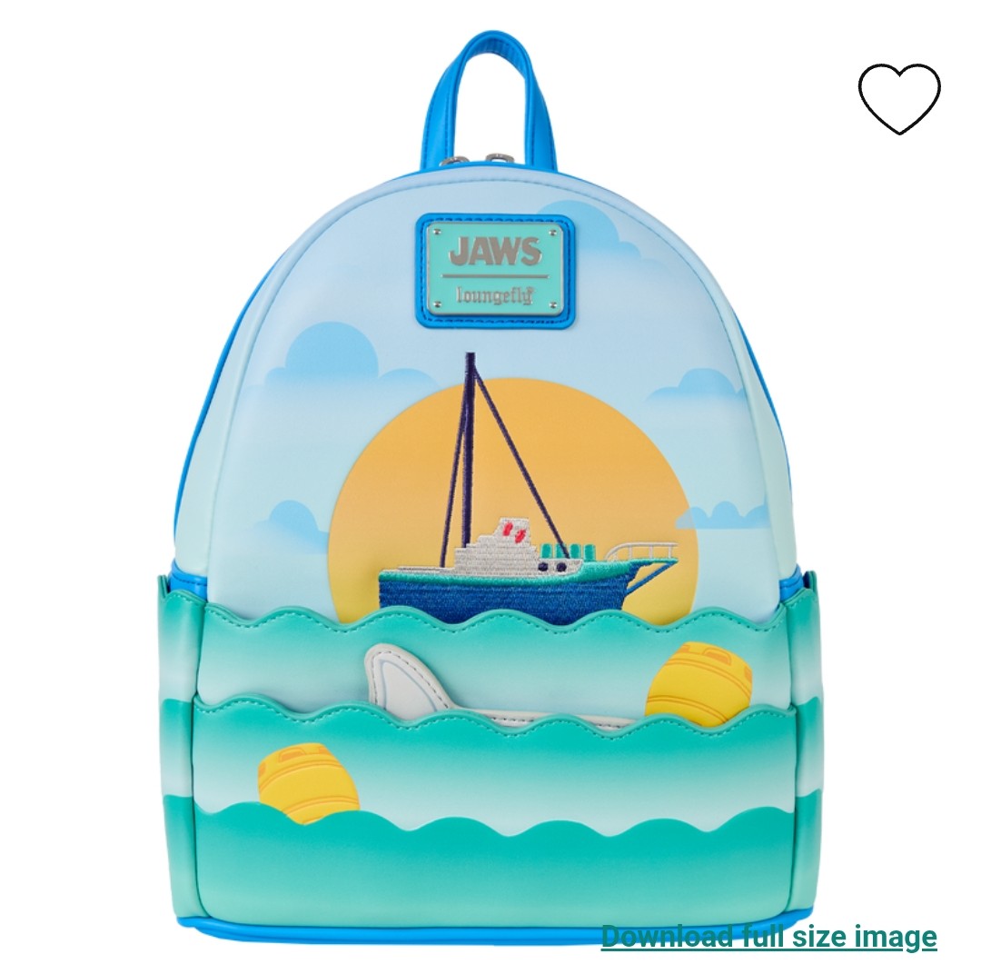 Loungefly Universal Jaws 50th Anniversary Backpack