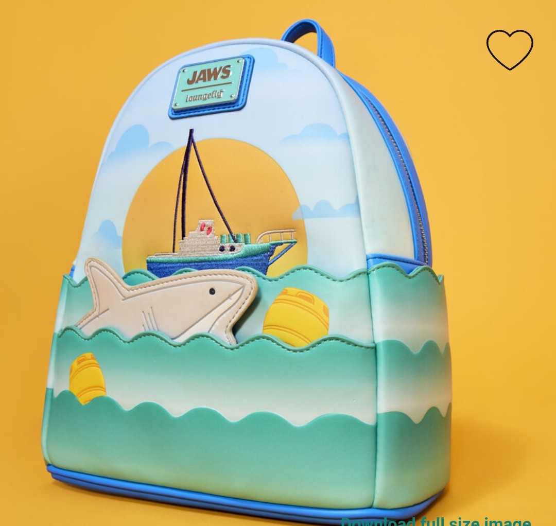 Loungefly Universal Jaws 50th Anniversary Backpack