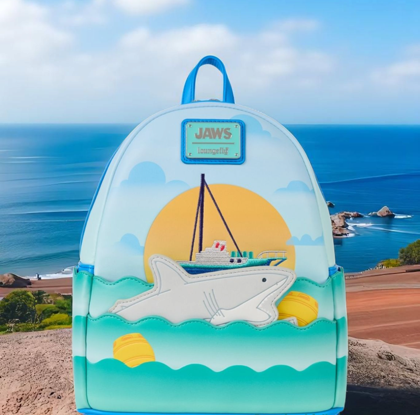 Loungefly Universal Jaws 50th Anniversary Backpack