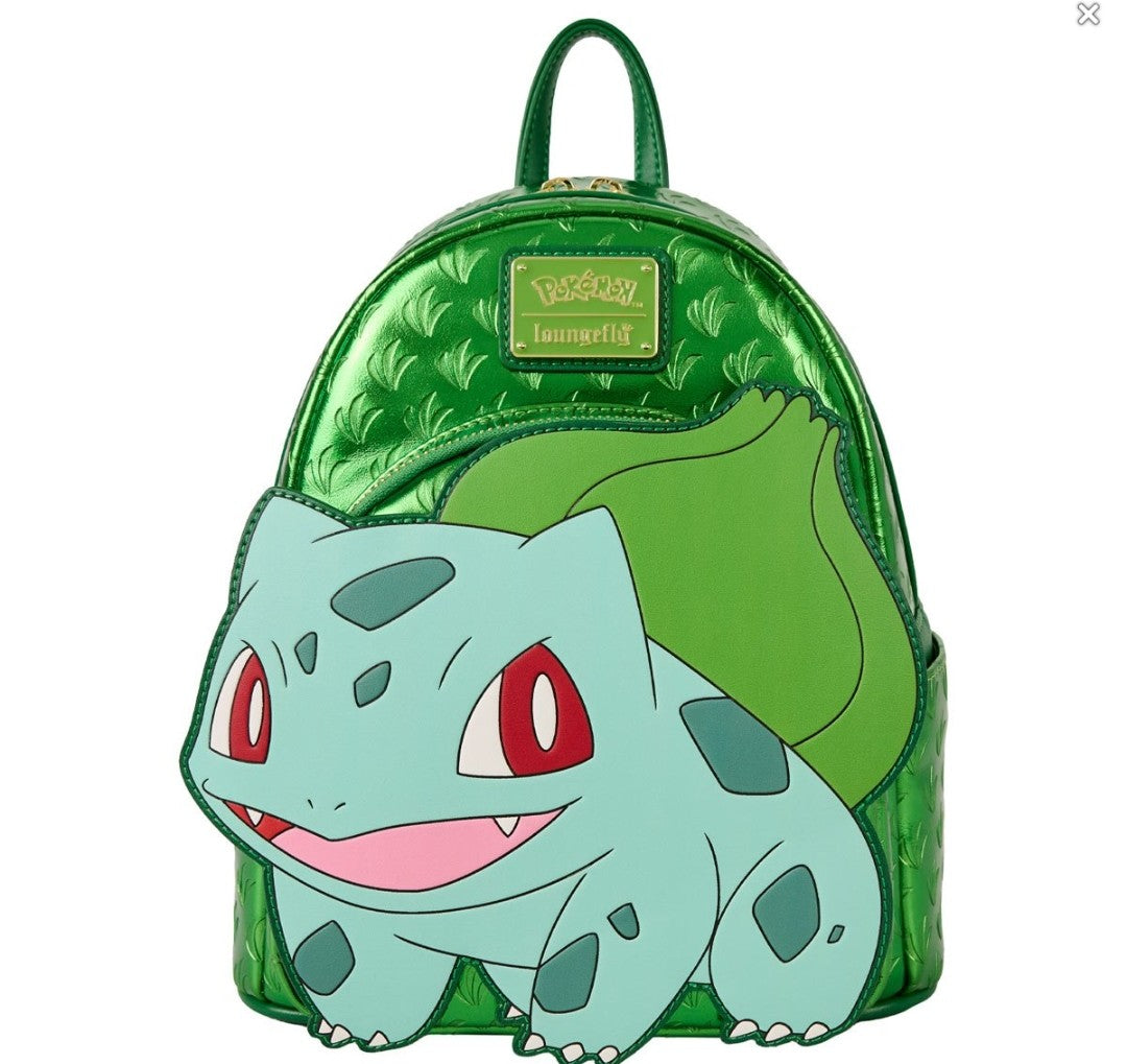 Loungefly Pokemon Bulbasaur Metallic Backpack