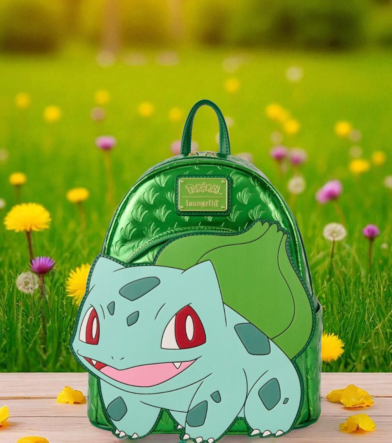 Loungefly Pokemon Bulbasaur Metallic Backpack