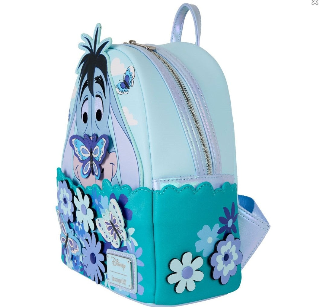 Loungefly Disney Winnie the Pooh Eeyore Floral, Butterfly Backpack