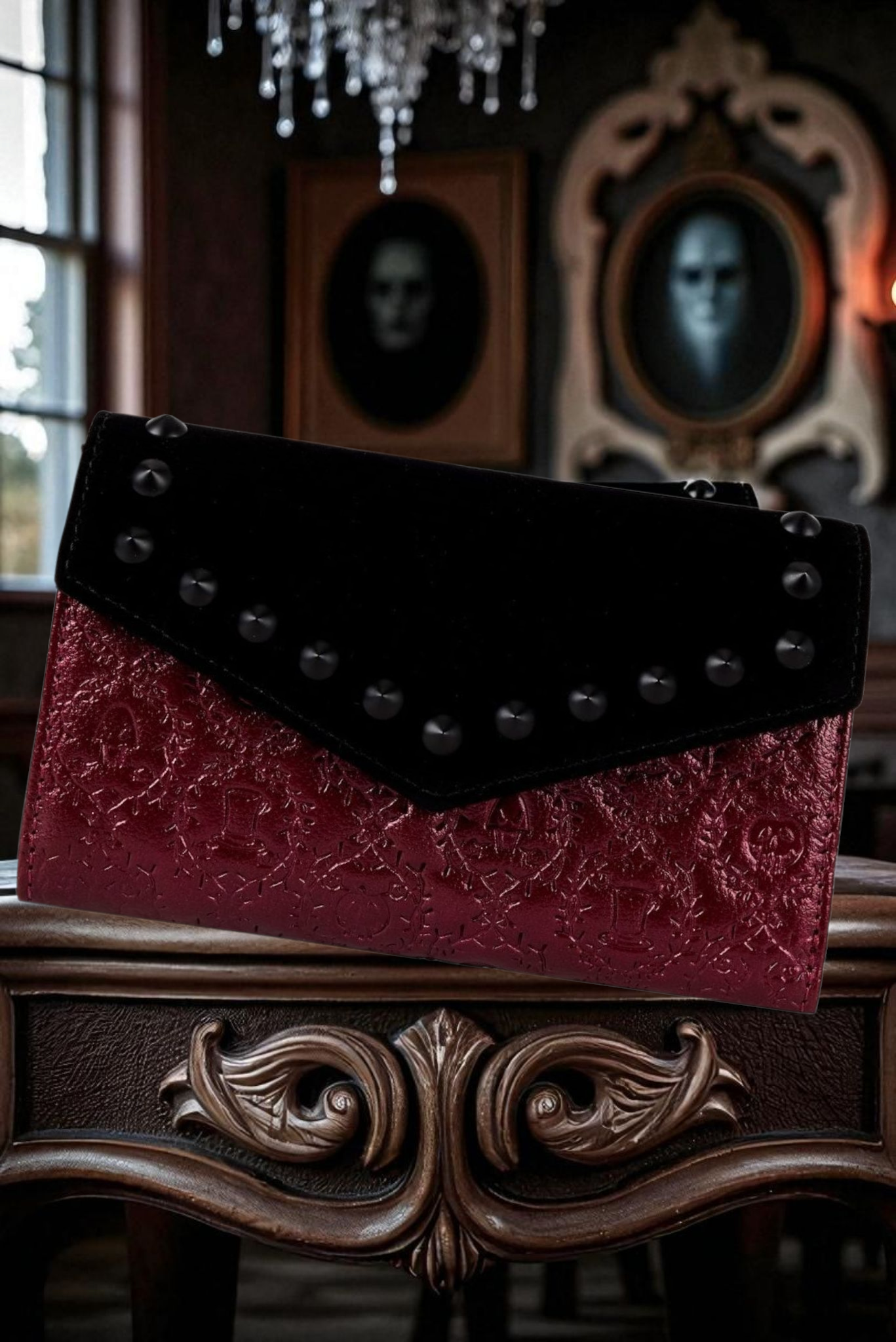 Loungefly Disney Villains Debossed Thorned Icons Wallet