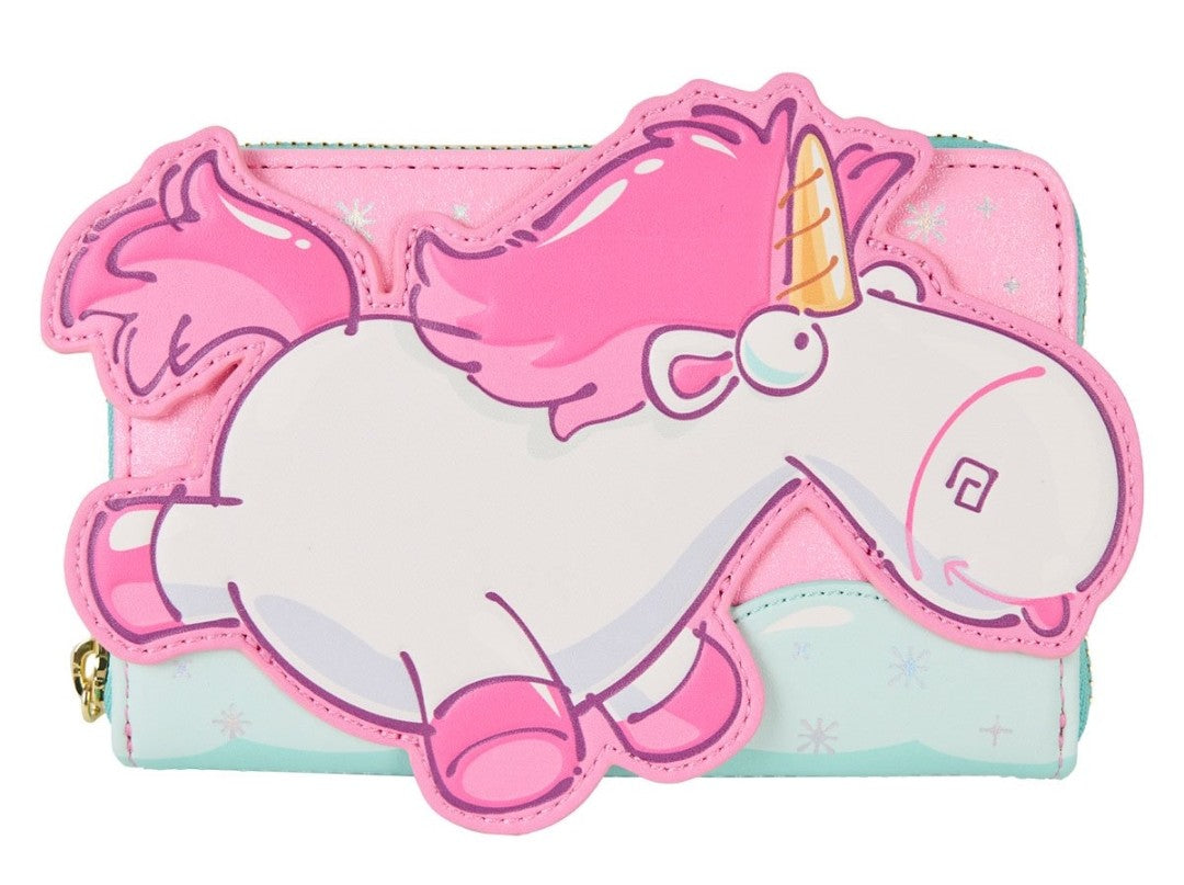 Loungefly Minions Fluffy Unicorn Rainbow Wallet