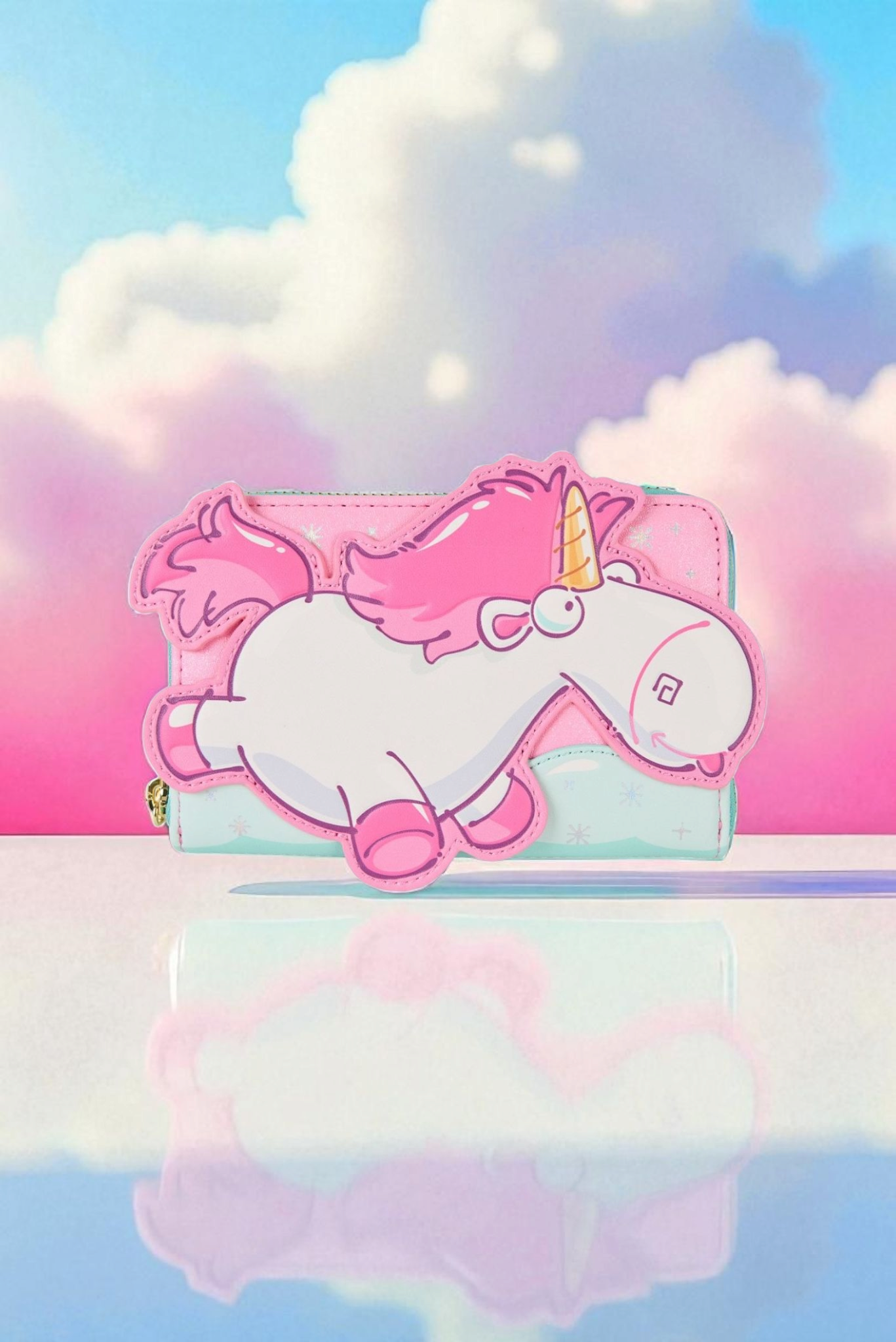 Loungefly Minions Fluffy Unicorn Rainbow Wallet