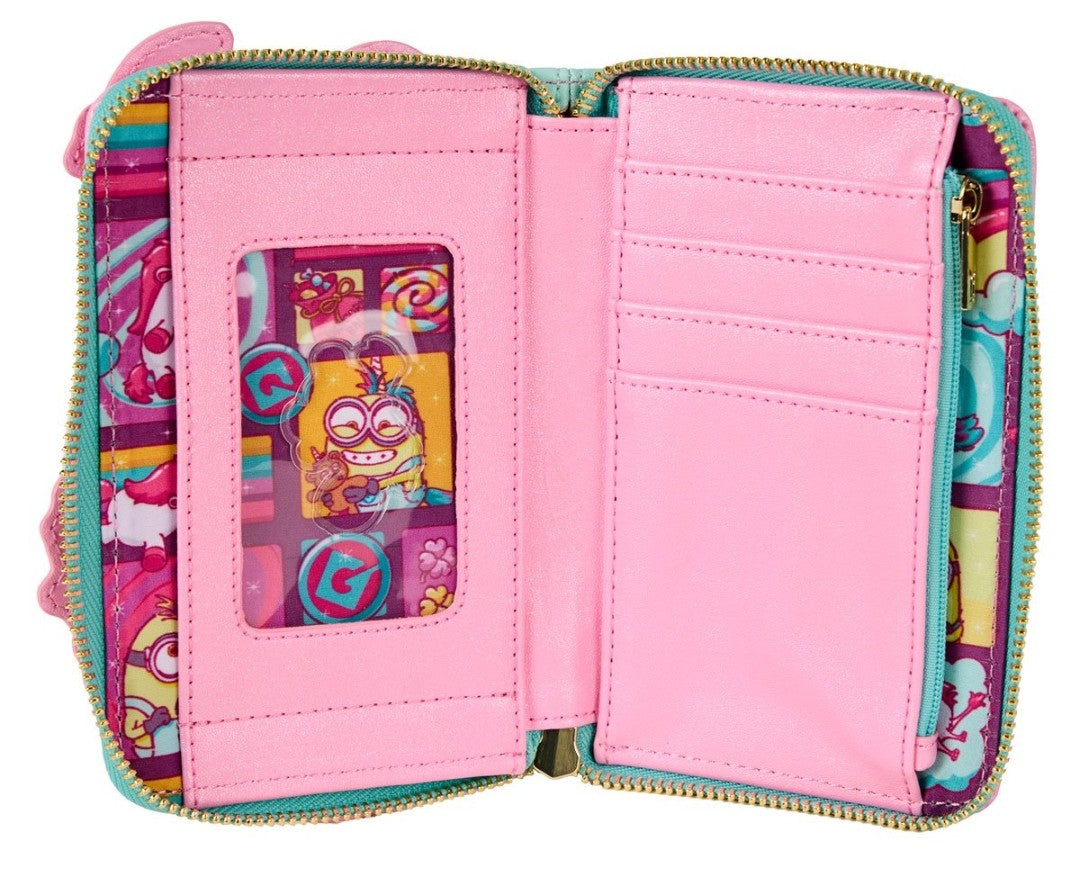 Loungefly Minions Fluffy Unicorn Rainbow Wallet