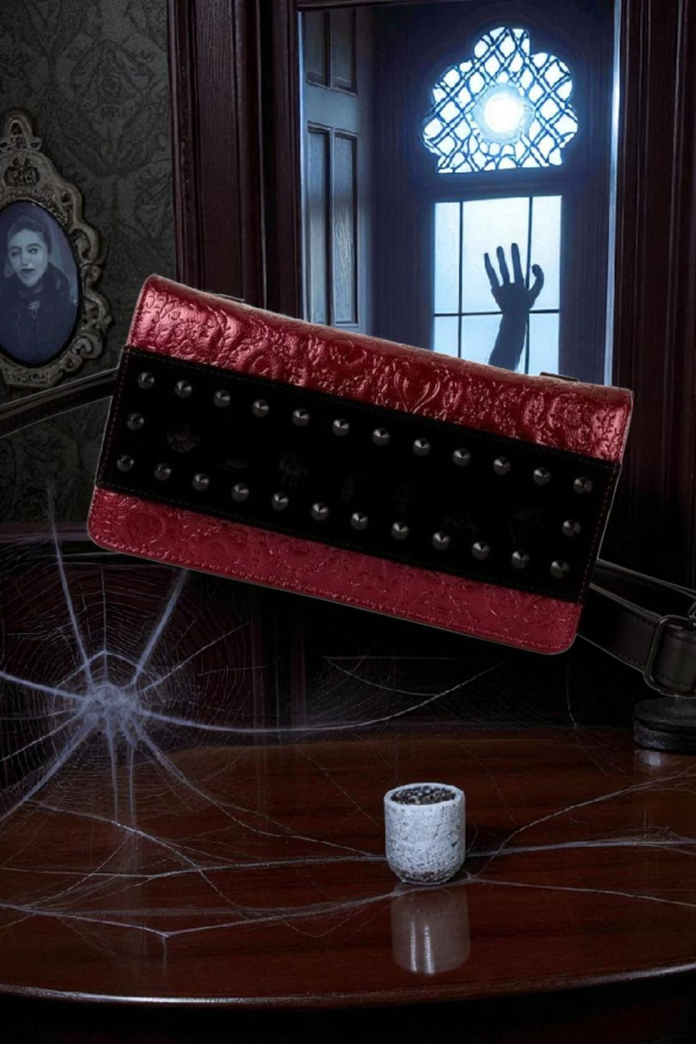 Loungefly Disney Villains Debossed Crossbody Clutch Bag