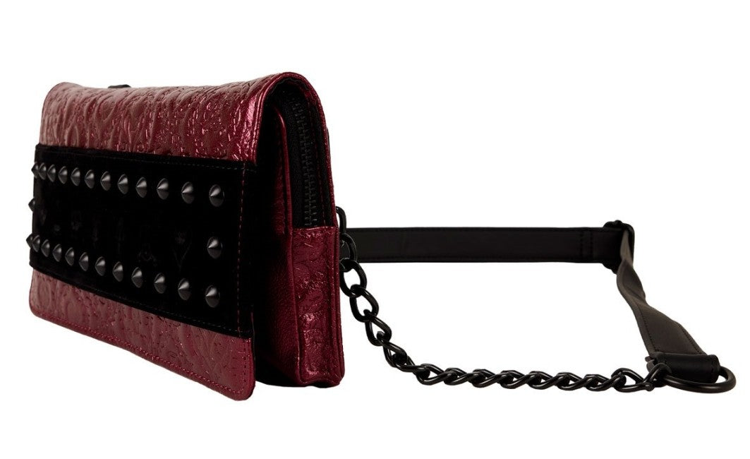 Loungefly Disney Villains Debossed Crossbody Clutch Bag