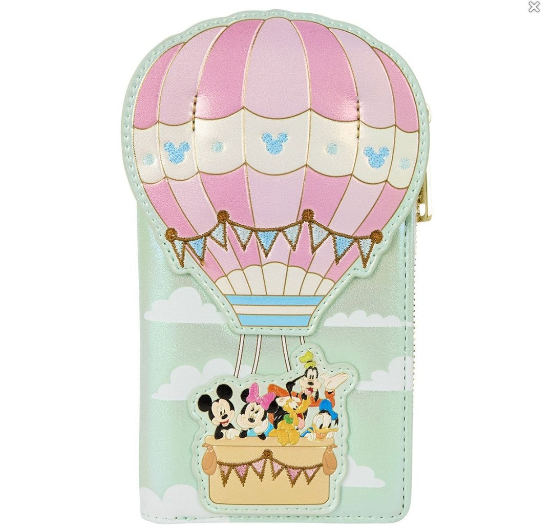 Loungefly Disney Mickey and Friends Hot Air Balloon Ride Wallet