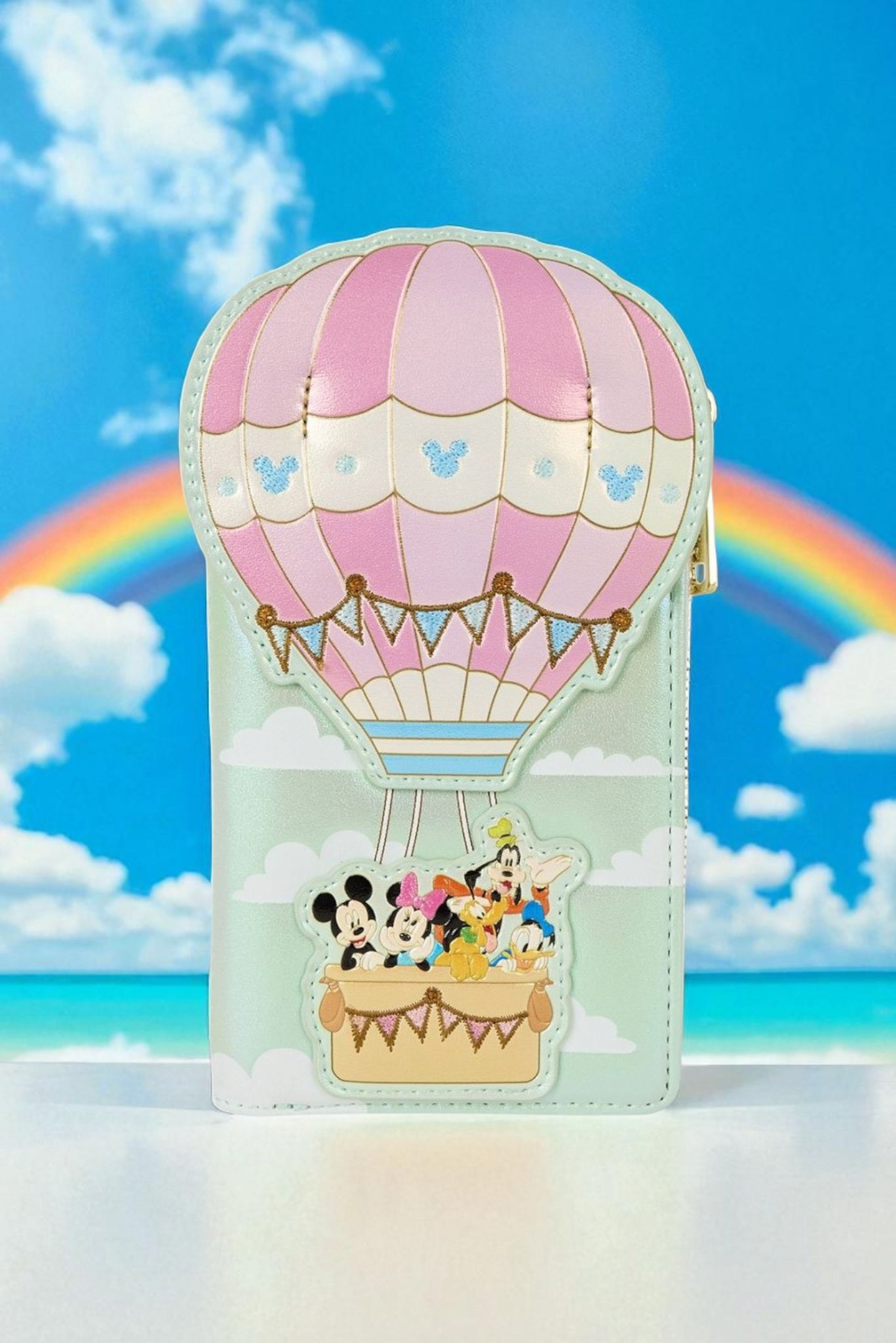 Loungefly Disney Mickey and Friends Hot Air Balloon Ride Wallet
