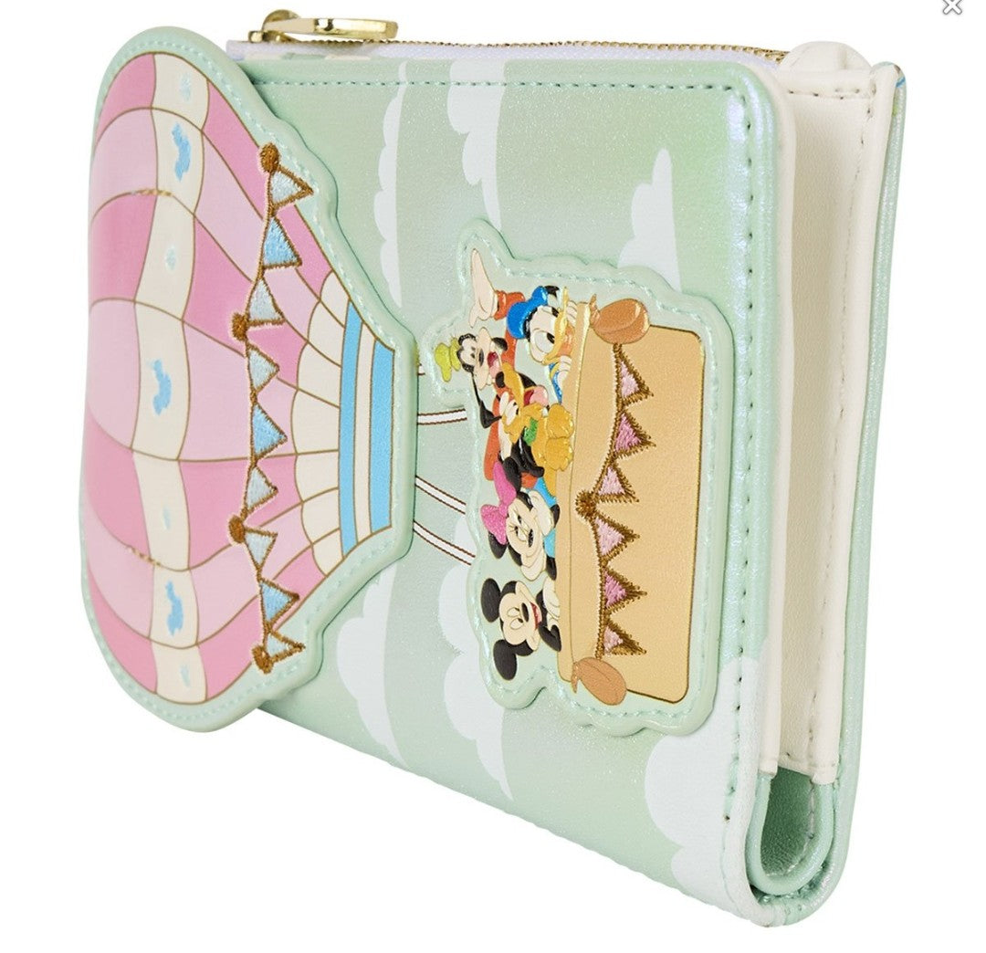 Loungefly Disney Mickey and Friends Hot Air Balloon Ride Wallet