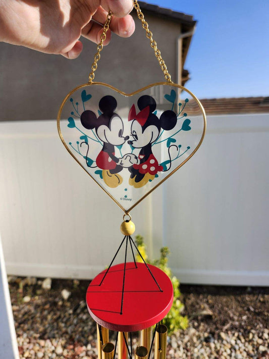 Disney Showcase Mickey and Minnie Wind Chime