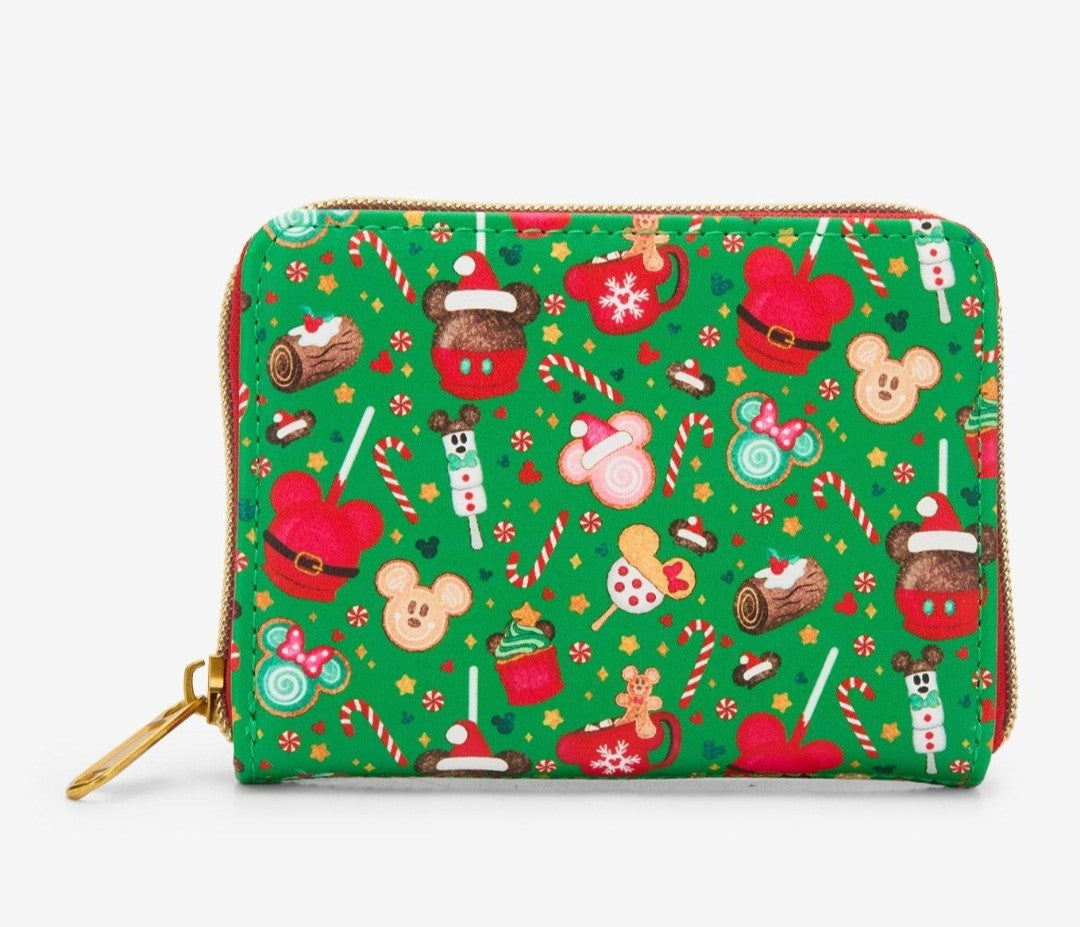 Loungefly Disney Mickey and Minnie Holiday Treats Wallet