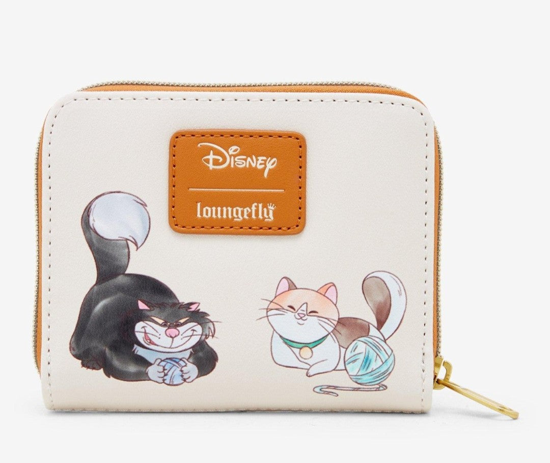 Loungefly Disney Cats Playing with Yarn in a Basket Wallet
