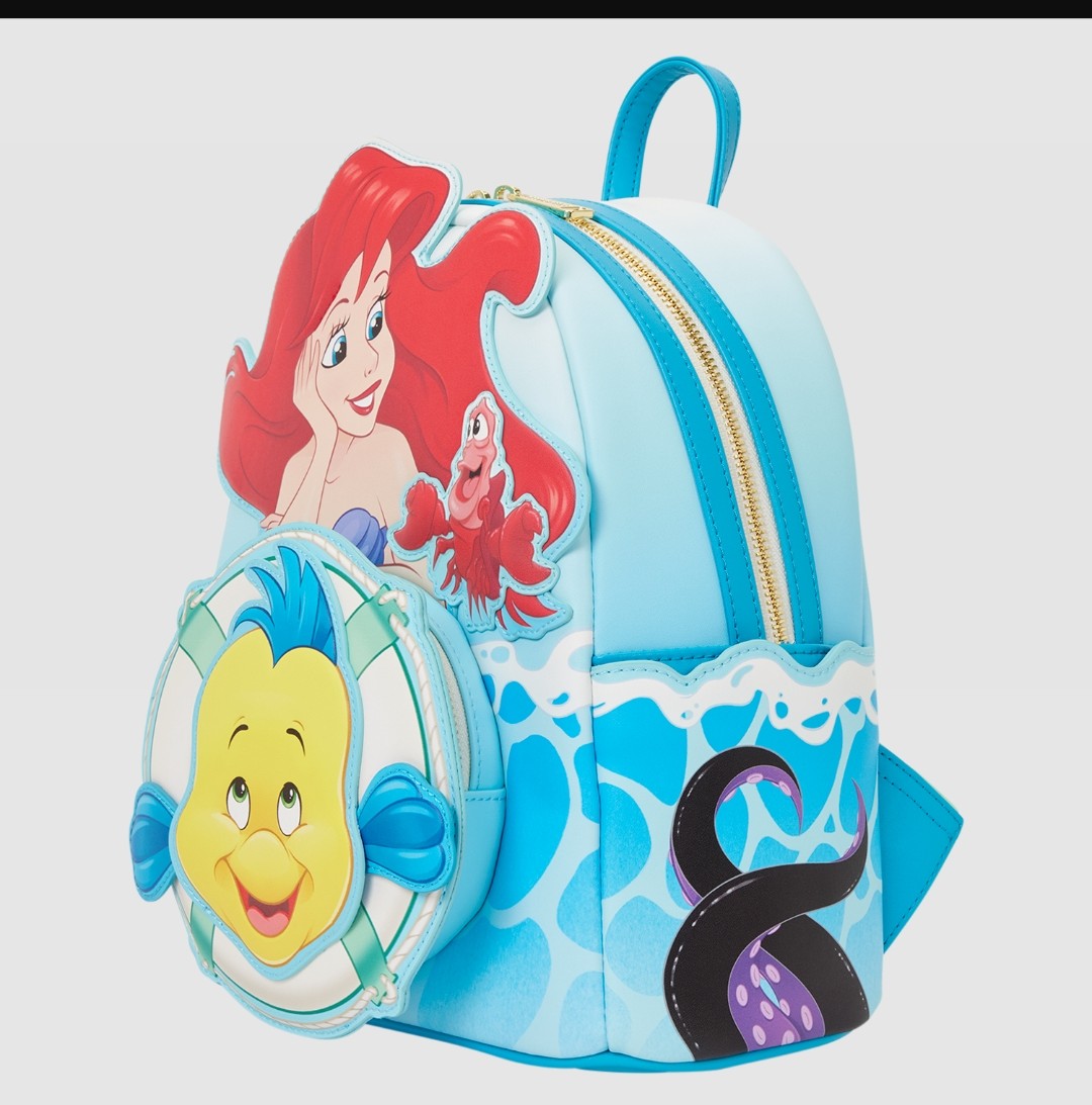 The Little Mermaid Exclusive Ariel, Flounder, & Sebastian Mini Backpack