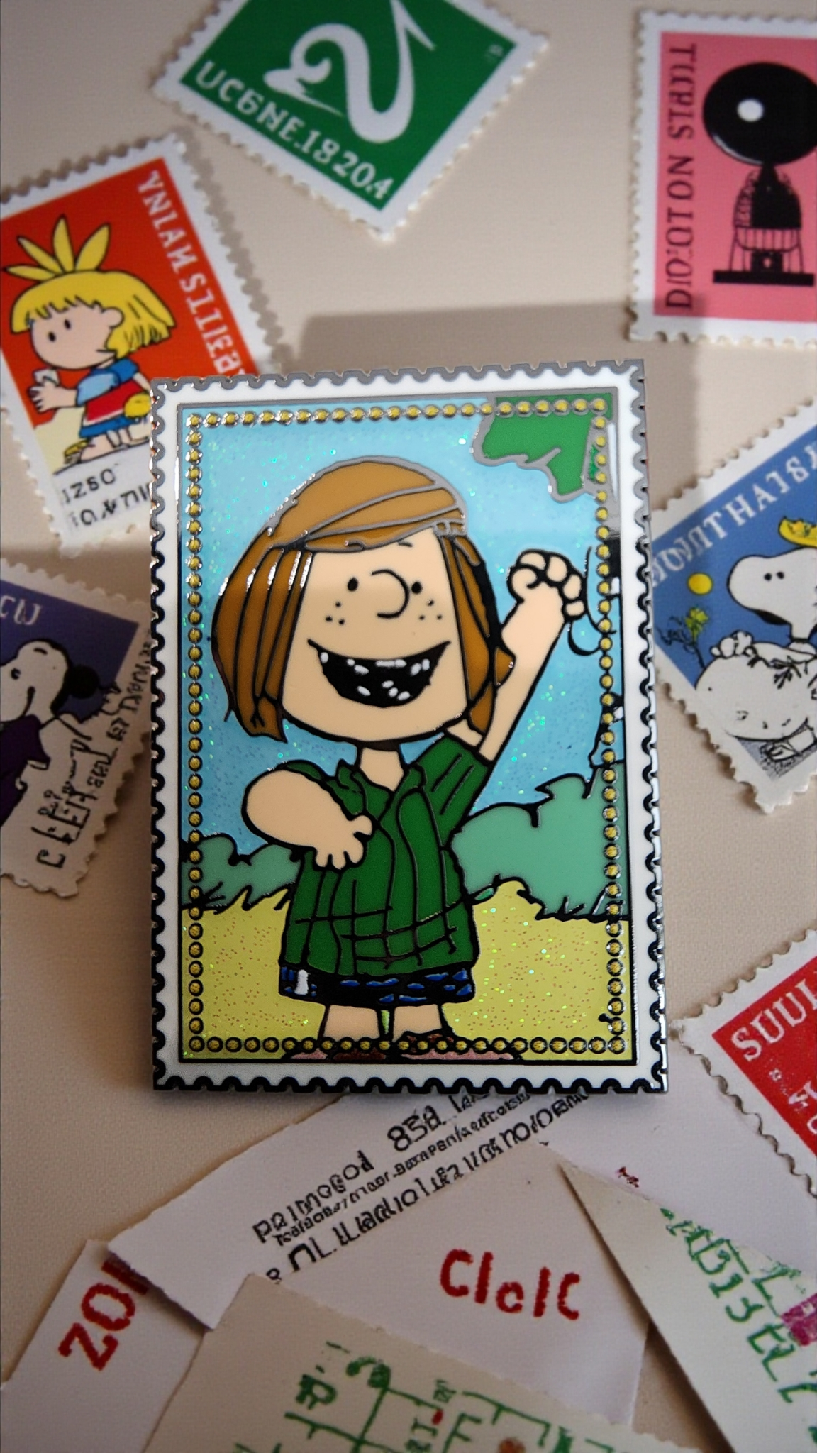 Loungefly Peanuts Characters Postage Stamps Mystery Pins