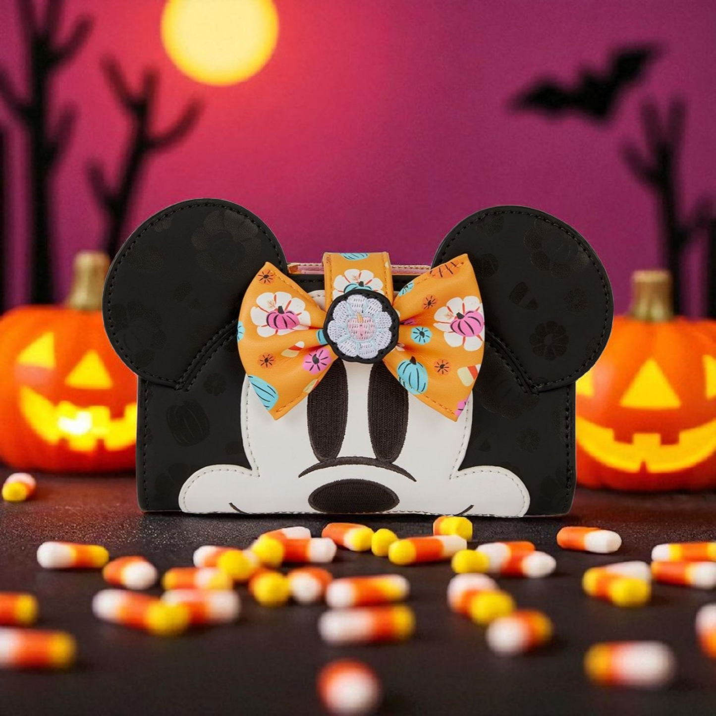Loungefly Disney Minnie Mouse Halloween Pumpkin Wallet