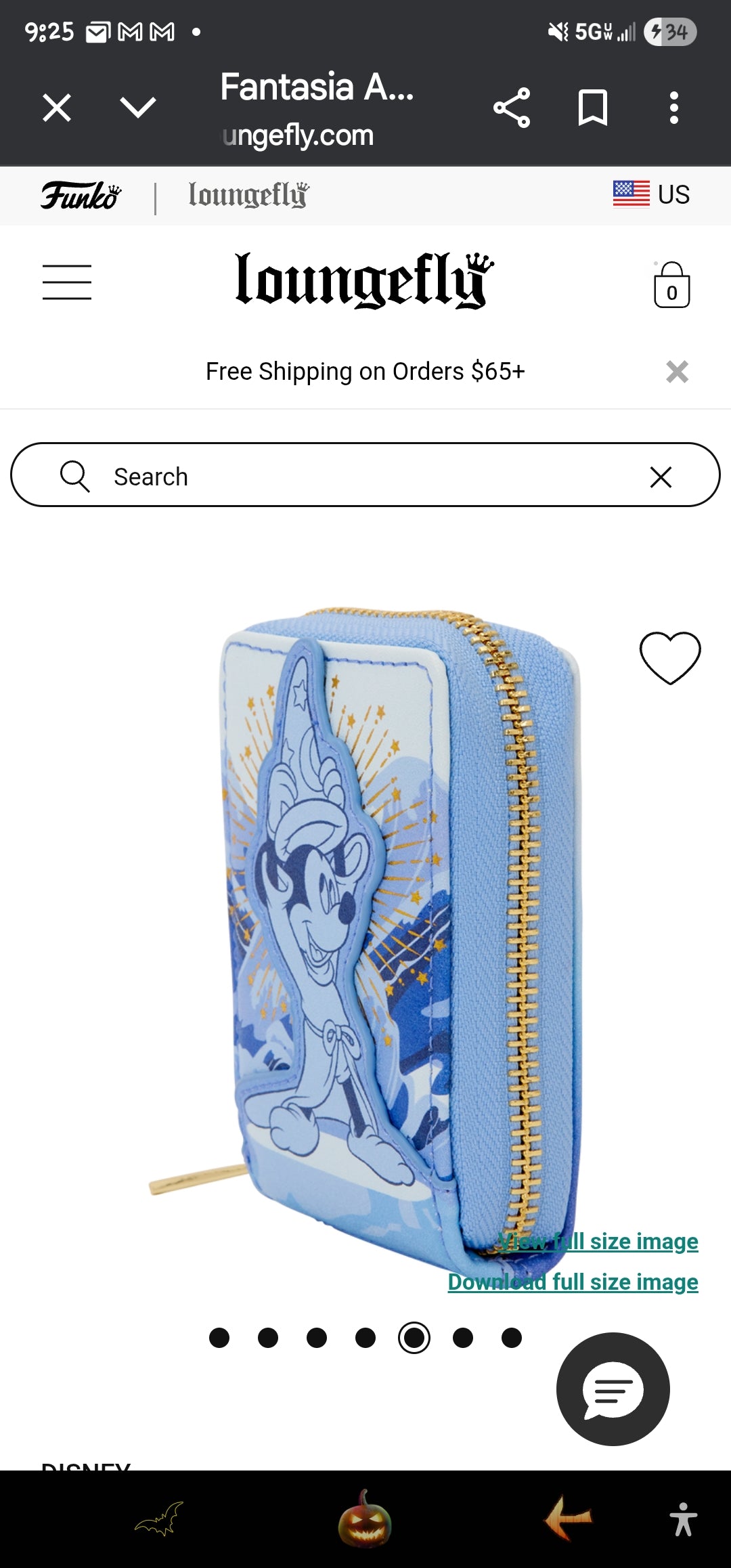 Loungefly Disney Fantasia Accordion Card Wallet