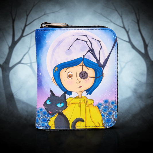 Loungefly Disney Coraline Button Eye Flower Wallet
