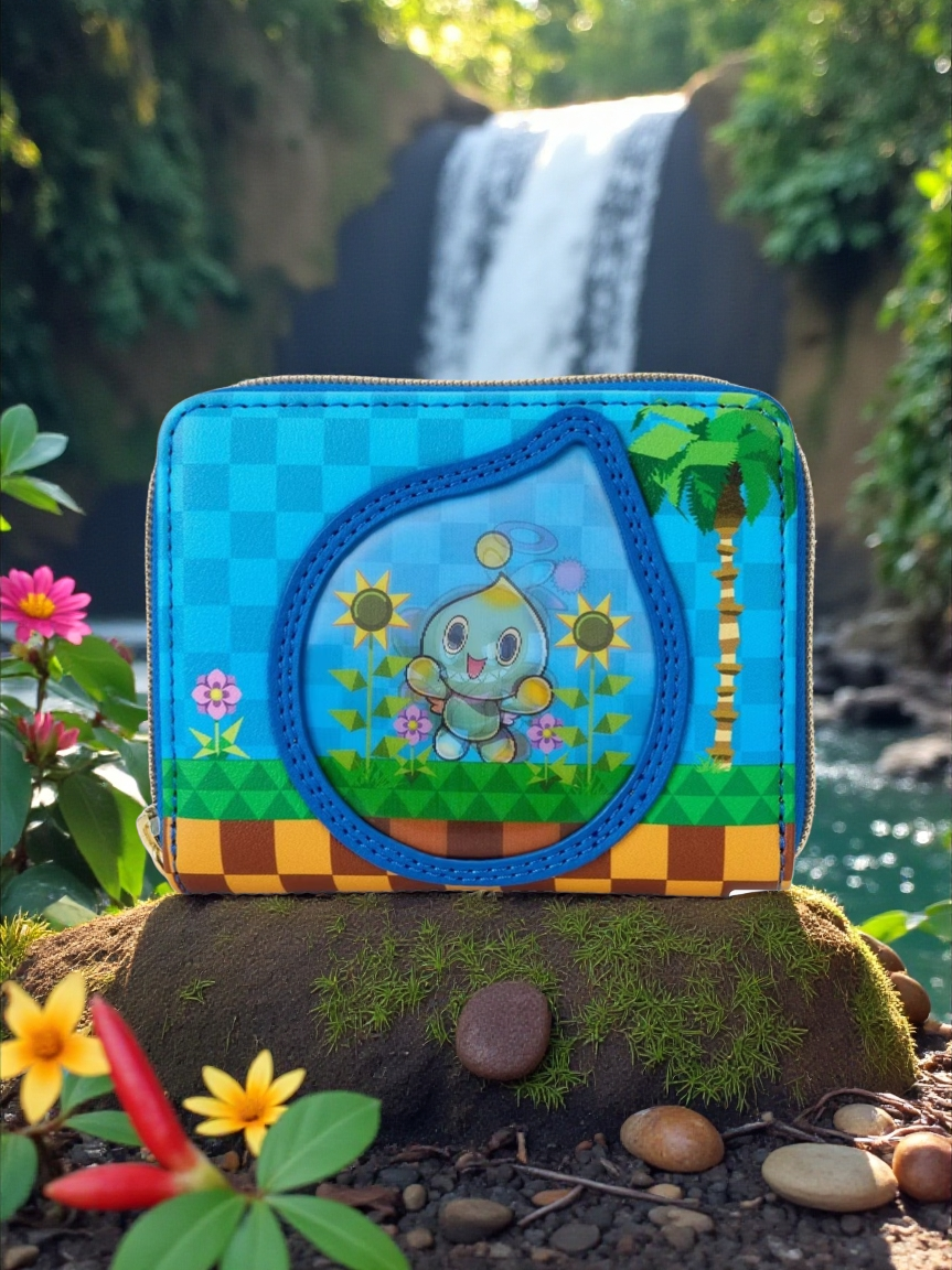 Loungefly Sonic the Hedgehog Chaos Garden Lenticular Exclusive Wallet