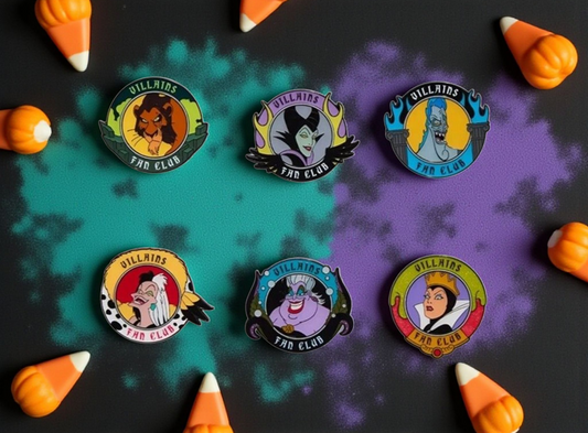 Loungefly Disney Villains Fan Club Mystery Pins