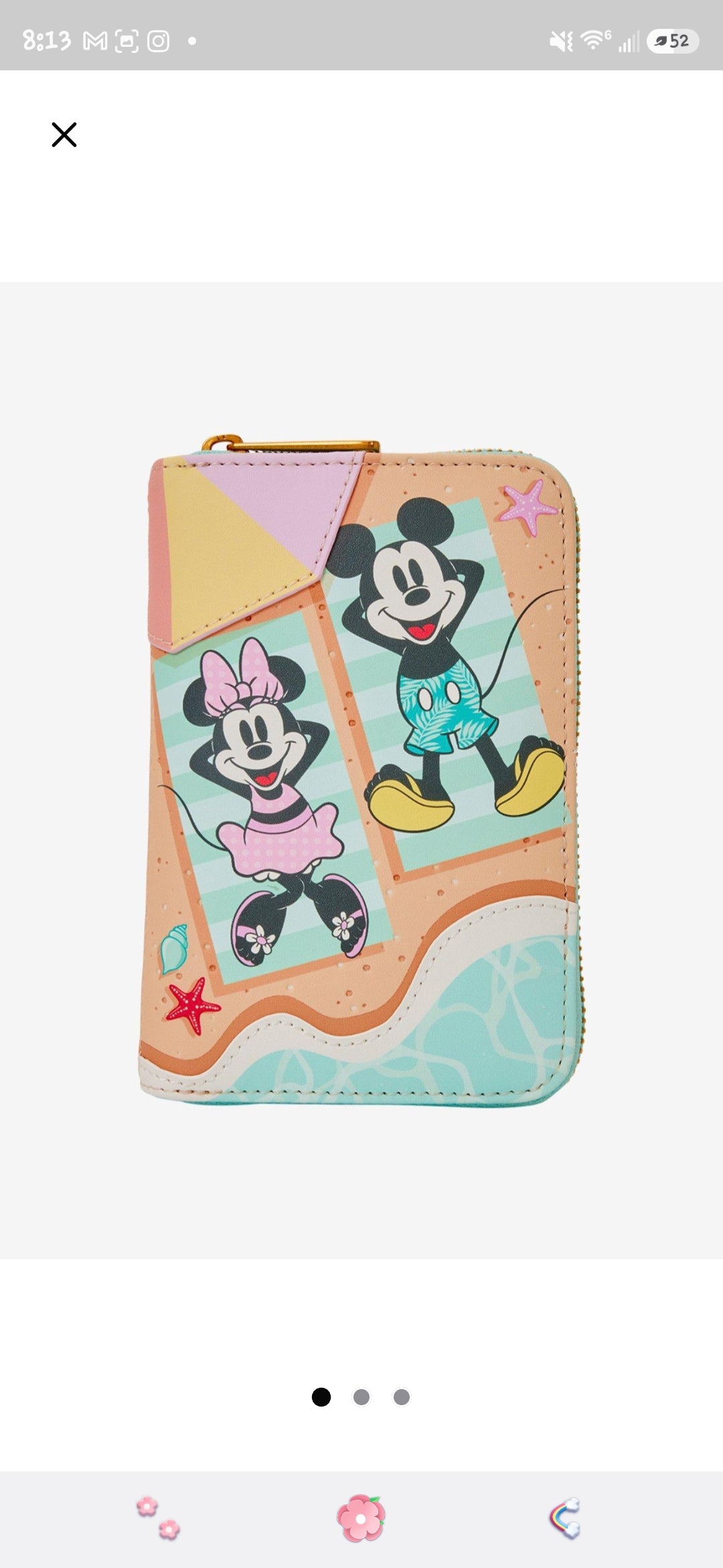 Loungefly Disney Mickey and Minnie Day at the Beach Wallet