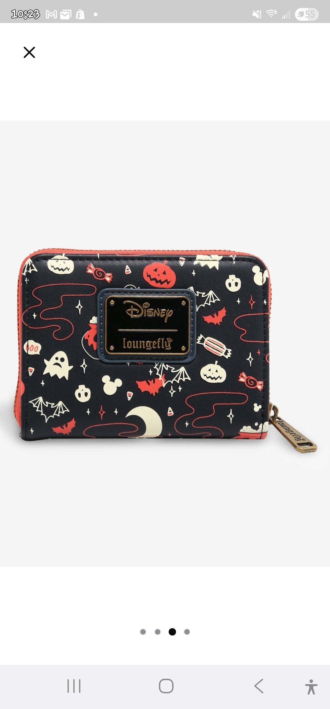 Loungefly Disney Mickey and Minnie Halloween Wallet
