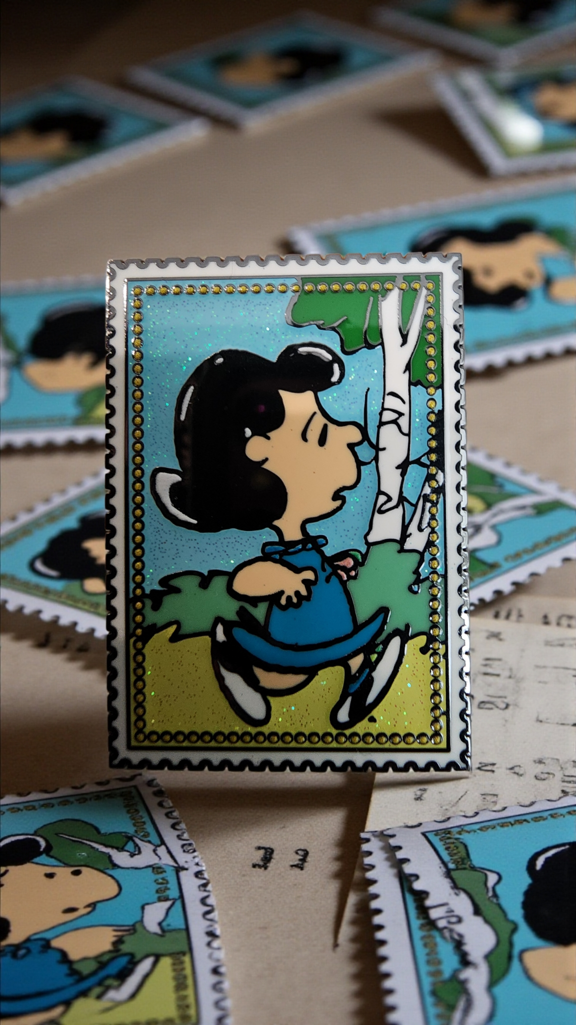 Loungefly Peanuts Characters Postage Stamps Mystery Pins