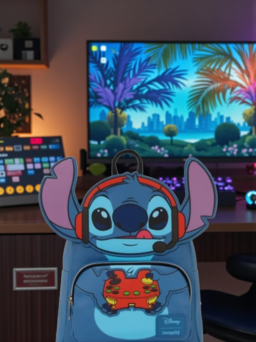 Loungefly Disney Gamer Stitch Backpack Exclusive