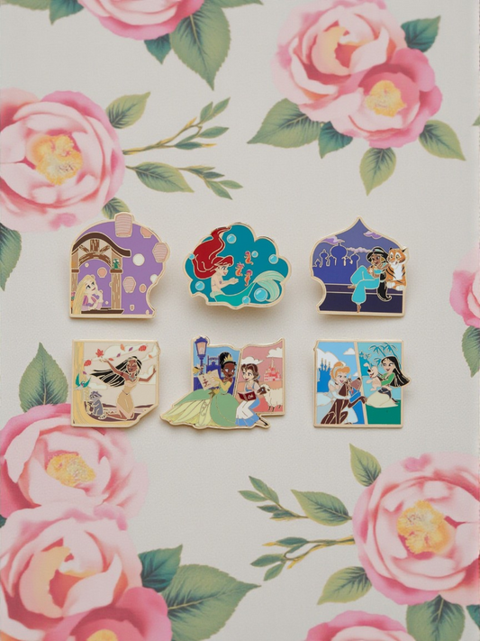 Loungefly Disney Princess Puzzle Collage Mystery Pins